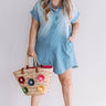 Champagne And Chit Chat Chambray Dress Curves Image - 1