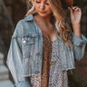 The Mirabella Crop Denim Jacket Image - 1