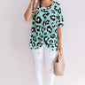 Truest Love Of All Leopard Top in Mint Image - 1