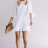 Sunshine Swing Shift Dress in White Image - 1