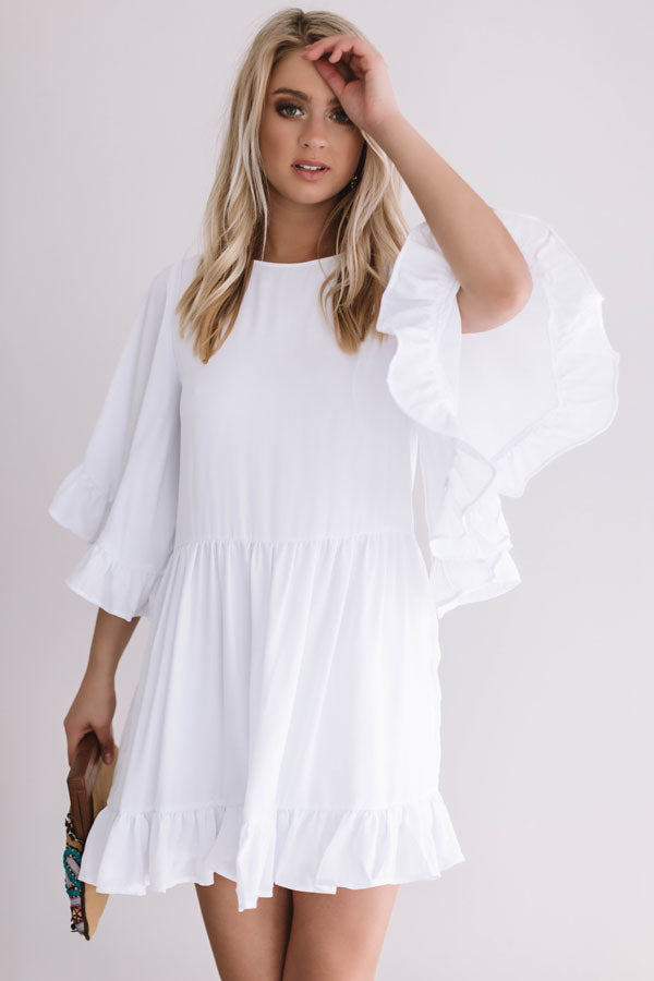 All The Stars Swing Dress - White