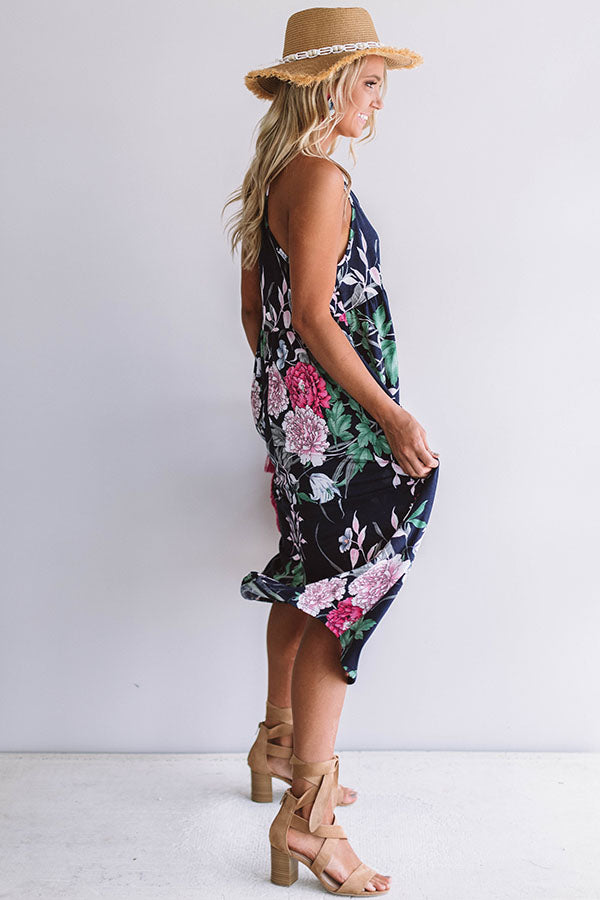 Honolulu Lovely Floral Midi Image - 3