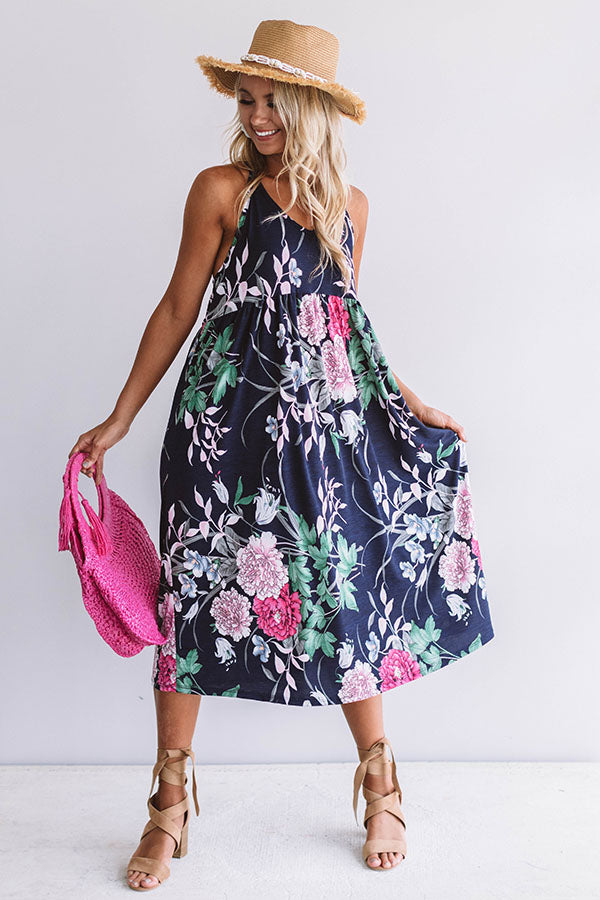 Honolulu Lovely Floral Midi Image - 1