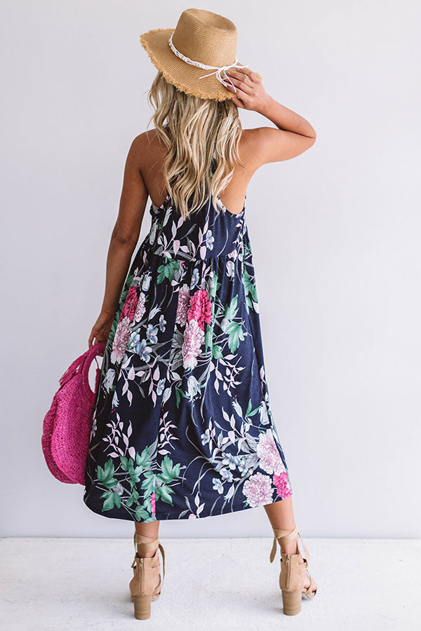 Honolulu Lovely Floral Midi Image - 5