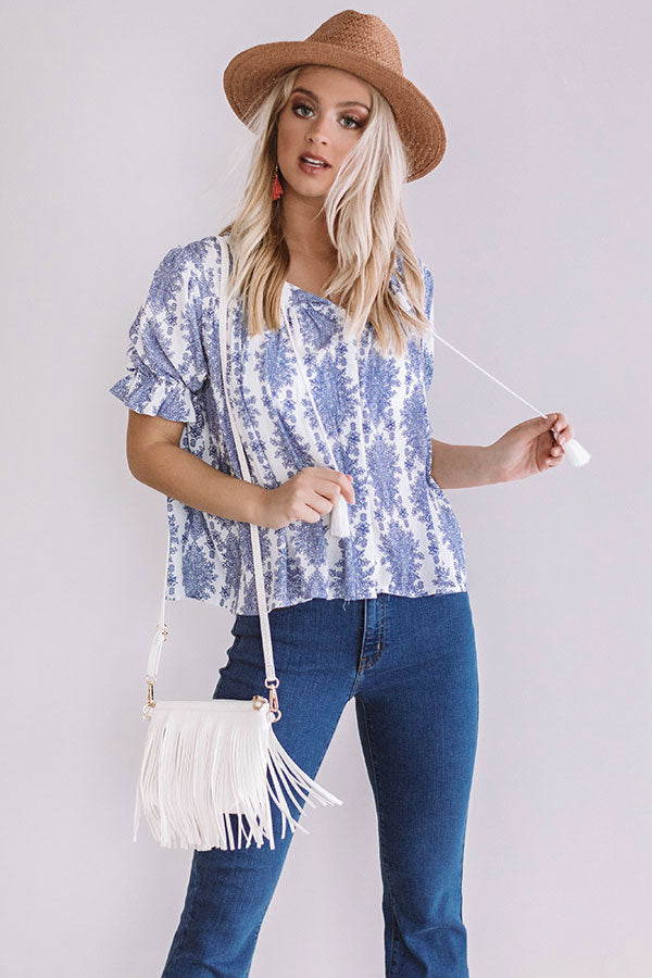 Passport to Paris Floral Shift Top Image - 1