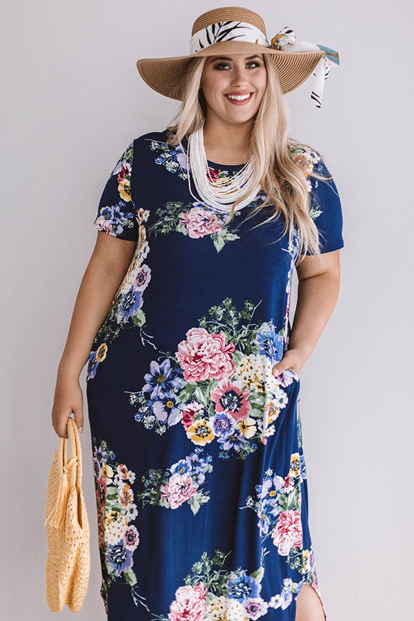 Santorini Sunshine Floral Maxi Curves Image - 2