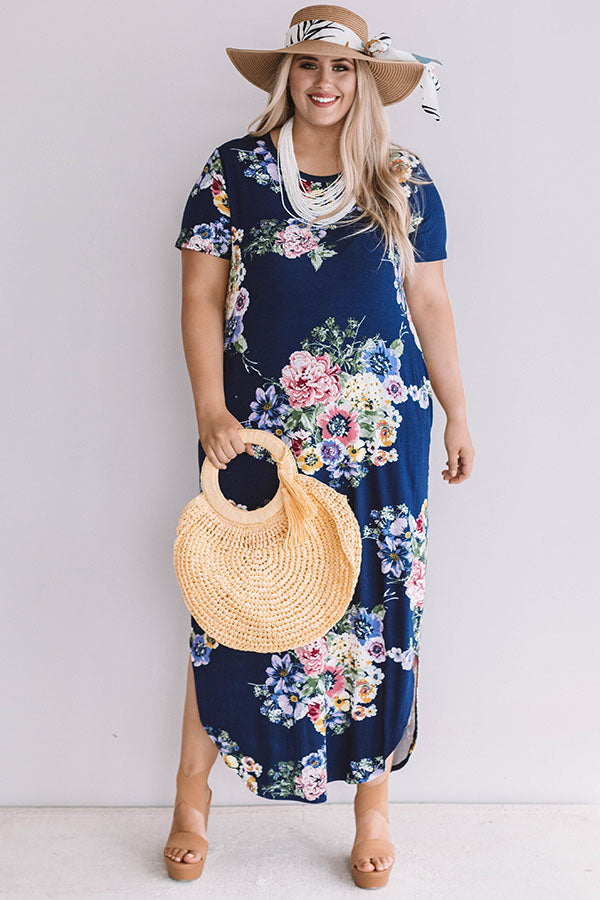 Santorini Sunshine Floral Maxi Curves Image - 1