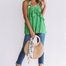 Tampa Bay Bliss Babydoll Tank in Kelly Green Image - 1
