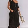 Baja Bliss T-Shirt Maxi In Black Image - 1