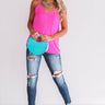 Caribbean Cruise Shift Tank In Hot Pink Image - 1