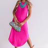 Coasts And Cocktails T-Shirt Midi in Hot Pink Image - 1