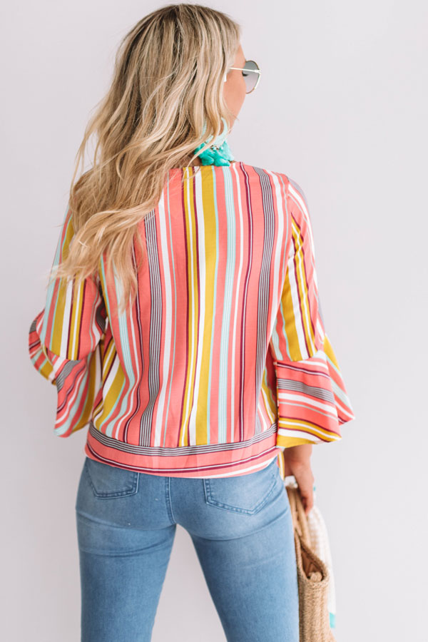 Daiquiri Delight Stripe Top Image - 4