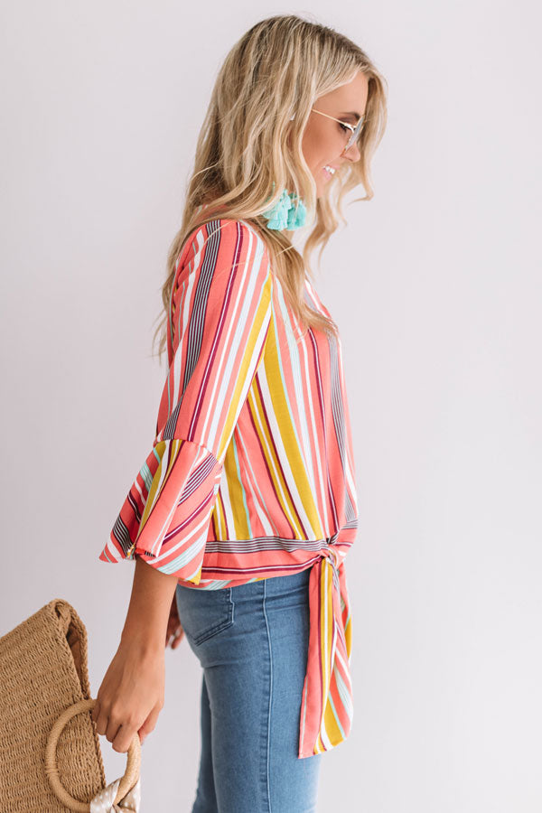 Daiquiri Delight Stripe Top Image - 3
