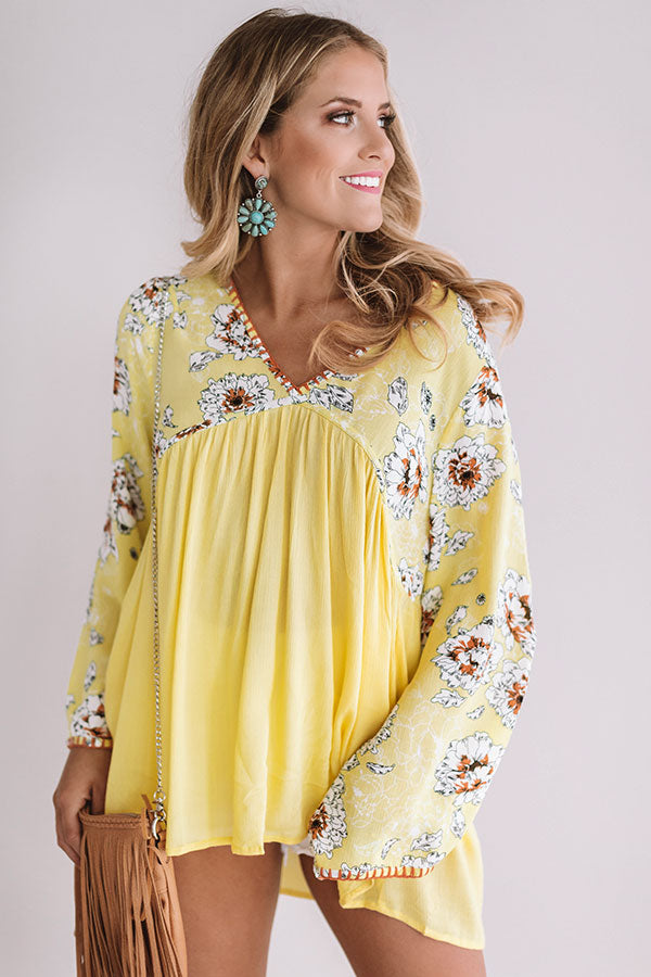 Sips At Sunset Babydoll Top Image - 3