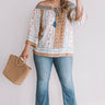 Getaway To Greece Shift Top in Camel Curves Image - 1