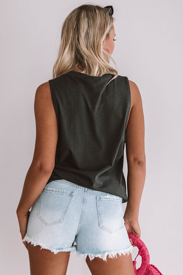 Life Is Good Distressed Boyfriend Tank Image - 4