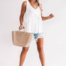 Tampa Bay Bliss Babydoll Tank in Ivory Image - 1