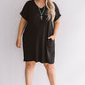 Macarons In Manhattan T-Shirt Dress In Black  Curves Image - 1
