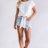 Touring Paradise Tie Top In White Image - 1