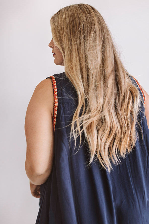 Paradise Cove Embroidered Shift Dress Image - 4