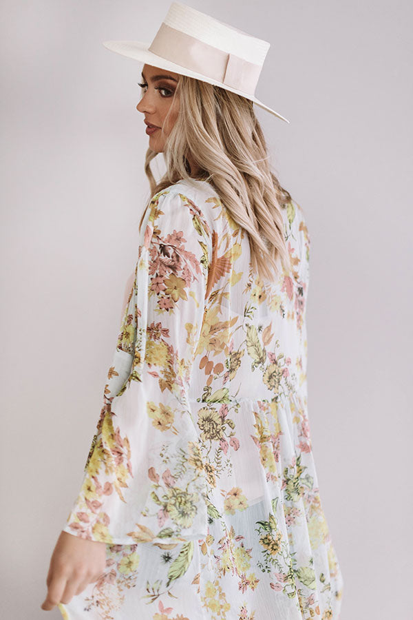 Romance in Rome Floral Duster Image - 4