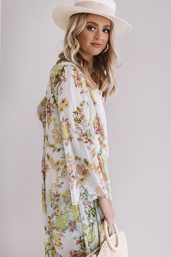 Romance in Rome Floral Duster Image - 3
