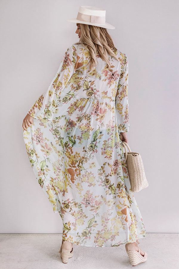 Romance in Rome Floral Duster Image - 5