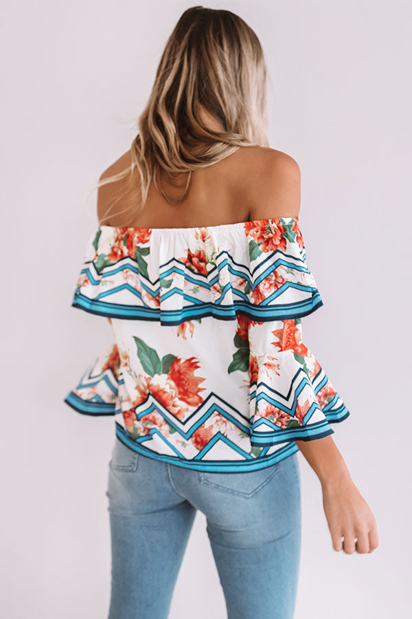 Better In Paradise Floral Top Image - 4