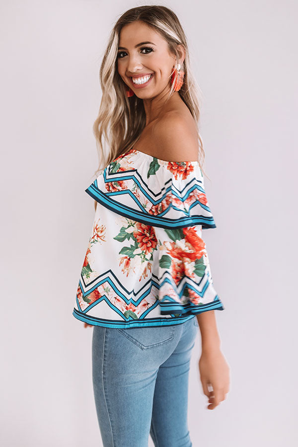 Better In Paradise Floral Top Image - 5