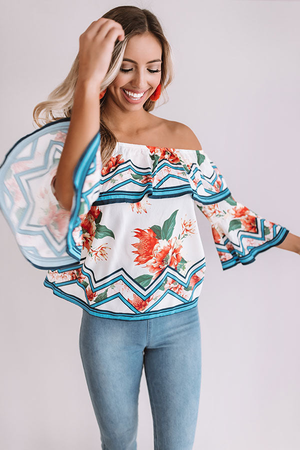 Better In Paradise Floral Top Image - 3