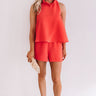 Make It Or Break It Ruffle Romper In Tangerine Image - 1
