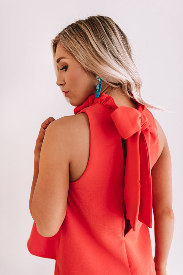 Make It Or Break It Ruffle Romper In Tangerine Image - 5