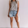 Coast To Coast Boyfriend Tank in Light Taupe Image - 1