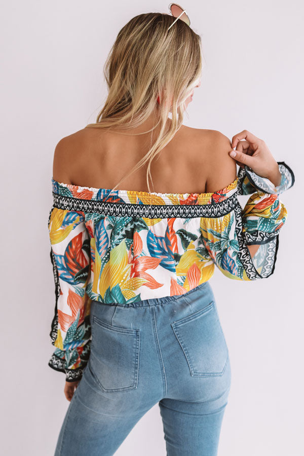 Margarita Season Floral Top Image - 4