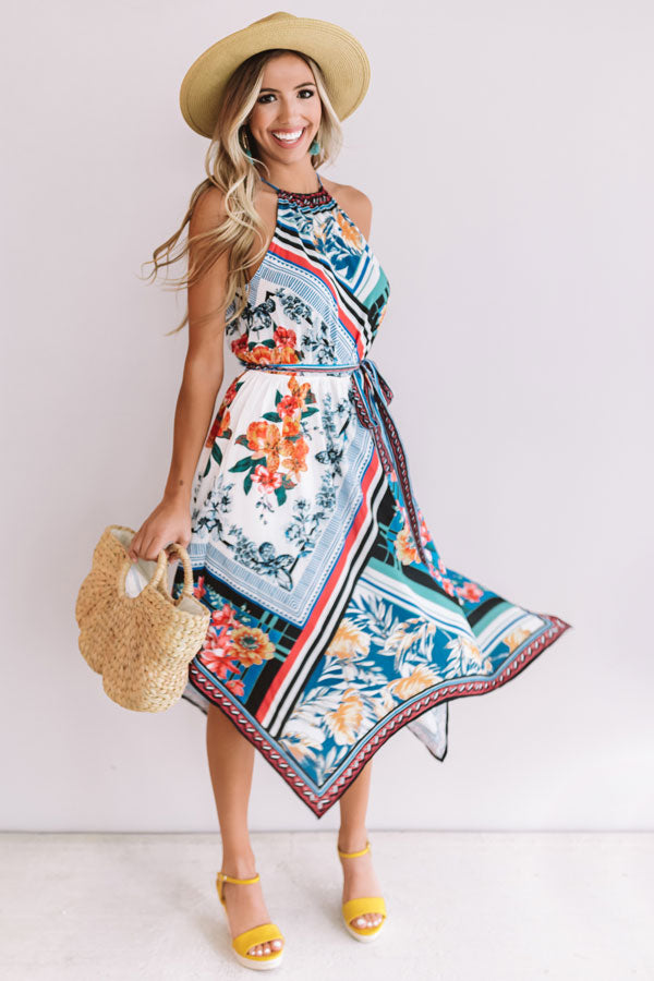 Travel Abroad Floral Midi Image - 1