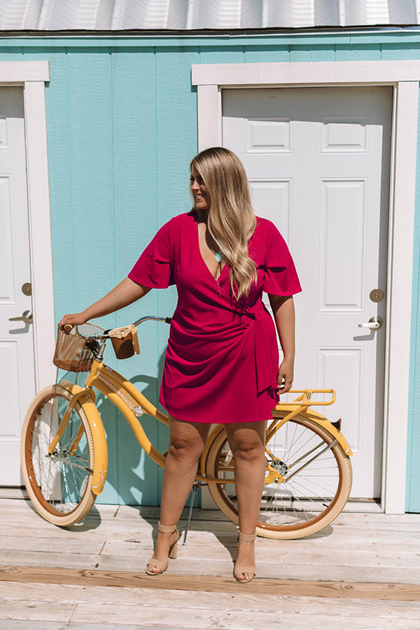 Calls For Celebration Wrap Romper In Rose Curves Image - 1