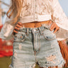 The Holden High Waist Distressed Shorts Image - 1
