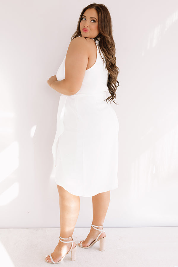 Champagne Celebration Dress In White  Curves Image - 5