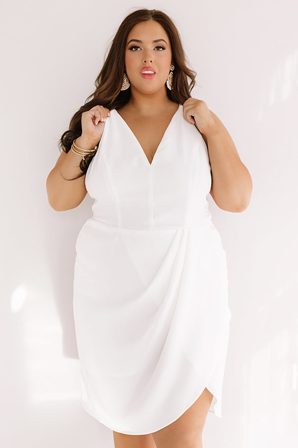 Champagne Celebration Dress In White  Curves Image - 2