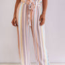 Sweet Skyline Views Stripe Pants in Peach Image - 1