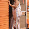 Sweet Skyline Views Stripe Pants in Peach Curves Image - 1