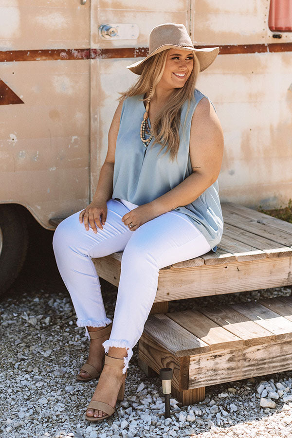 Sweet Summer Shift Top In Airy Blue  Curves Image - 2