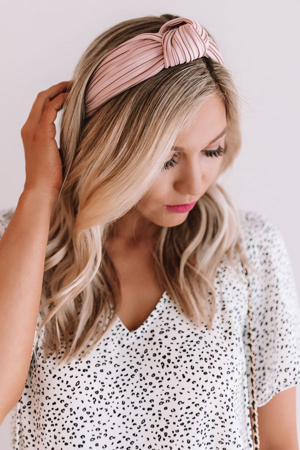 All Caught Up Headband in Blush Image - 1