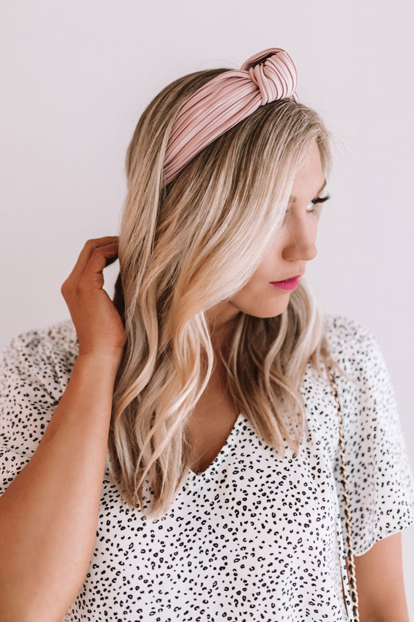 All Caught Up Headband in Blush Image - 2