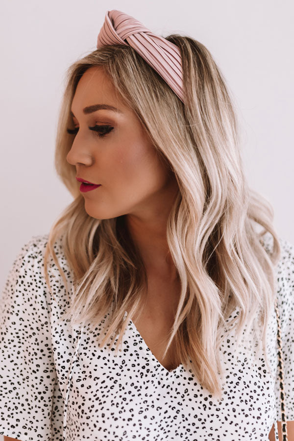 All Caught Up Headband in Blush Image - 3