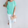 Pretty Perks Pleated Top In Ocean Wave Image - 1
