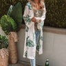 Turks and Coconuts Floral Duster in Ivory Image - 1