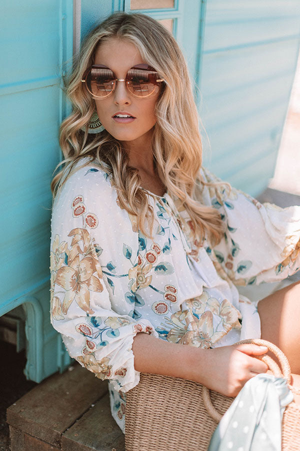 In Bloom Floral Top Image - 4