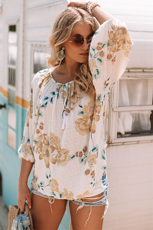 In Bloom Floral Top Image - 3