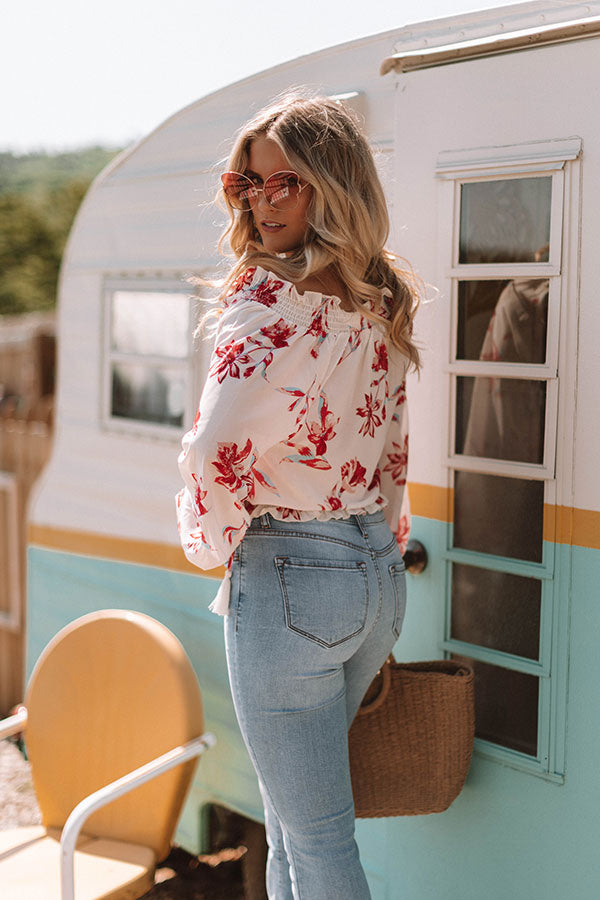 Haute In Manhattan Floral Top Image - 4